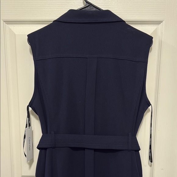 Calvin Klein Motto Style Navy Sheath Dress. Size 14 Never Worn. - Picture 5 of 13